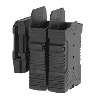 Porte-Chargeur Rigide en Polymère pour AR15 M4 M16, Simple ou Double, Noir