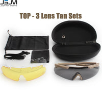 Lunettes de Protection Tactiques Demi-Monture, Kit 3 Verres, Vert, Noir ou Sable, vue 6