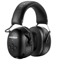 Casque Anti-Bruit Bluetooth 5.0 Rechargeable avec Prise AUX, Orange ou Noir