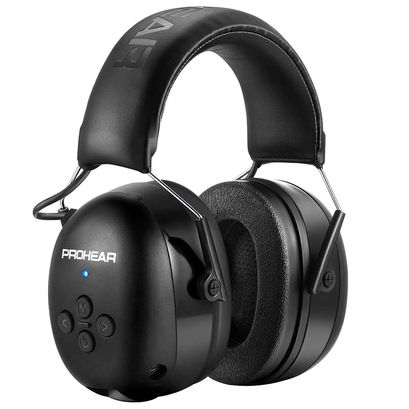 Casque Anti-Bruit Bluetooth 5.0 Rechargeable avec Prise AUX, Orange ou Noir