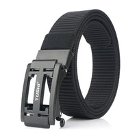 Ceinture Tactique Nylon 3,5 cm à Boucle Métallique Ajourée, 7 Coloris