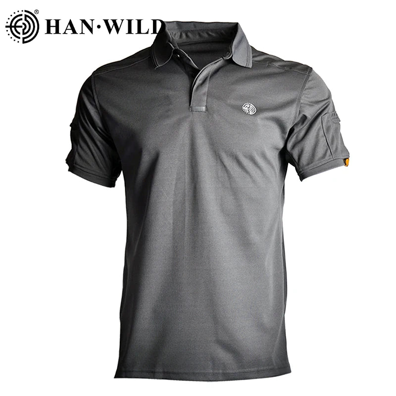 Polo Tactique Homme à Manches Courtes, Séchage Rapide et Poches de Manche, 4 Coloris, vue 9