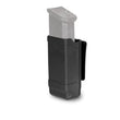 Porte-Chargeur Simple Rigide en Polymère Noir, Clip de Ceinture, 9 mm