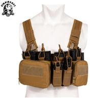Gilet Tactique Chest Rig en Nylon 500D Démontable, Bretelles Réglables, 0,52 kg, vue 12