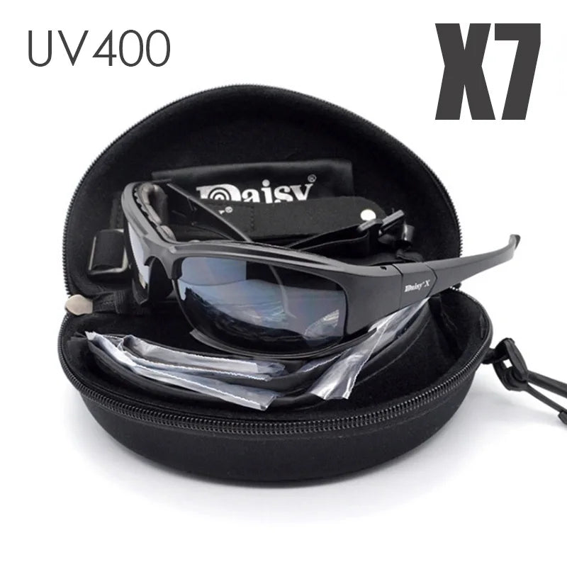 Lunettes de Protection Tactiques à Monture Rembourrée, Verres Interchangeables, Étui Rigide, vue 11