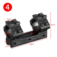 Montage de Lunette Monobloc pour Rail 11 mm, Colliers 25,4 ou 30 mm, 14 Modèles, vue 10