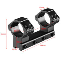 Montage de Lunette Monobloc pour Rail 11 mm, Colliers 25,4 ou 30 mm, 14 Modèles, vue 4