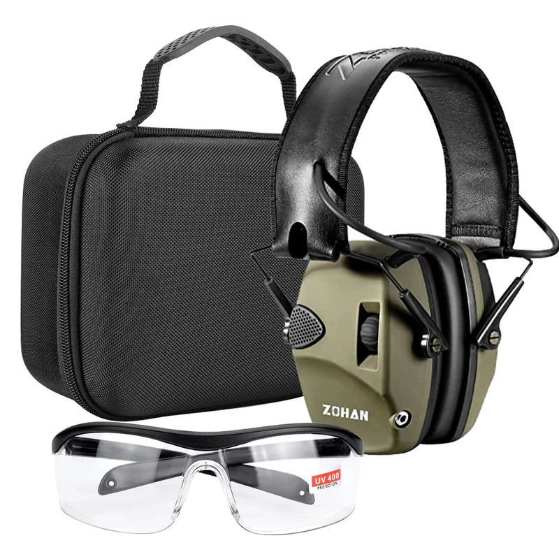 Casque Anti-Bruit Électronique pour le Tir, avec Lunettes et Mallette, 3 Coloris, vue 3