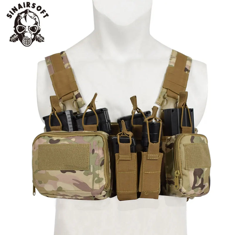 Gilet Tactique Chest Rig en Nylon 500D Démontable, Bretelles Réglables, 0,52 kg, vue 11