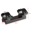 Montage de Lunette Monobloc pour Rail 20 mm, Colliers 25,4 ou 30 mm, Base 100 mm, Noir, 6 Modèles
