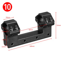 Montage de Lunette Monobloc pour Rail 11 mm, Colliers 25,4 ou 30 mm, 14 Modèles, vue 19