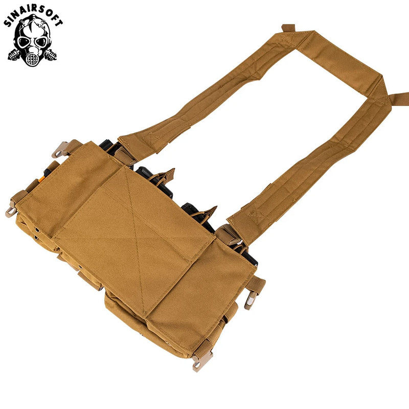 Gilet Tactique Chest Rig en Nylon 500D Démontable, Bretelles Réglables, 0,52 kg, vue 4