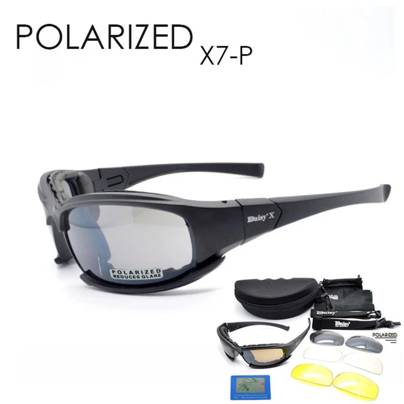 Lunettes de Protection Tactiques à Monture Rembourrée, Verres Interchangeables, Étui Rigide, vue 8