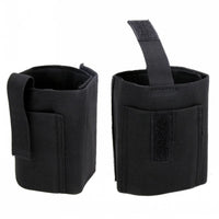 Holster de Cheville Noir Auto-Agrippant, Droitier ou Gaucher, 40 x 13 cm