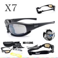 Lunettes de Protection Tactiques à Monture Rembourrée, Verres Interchangeables, Étui Rigide, vue 2