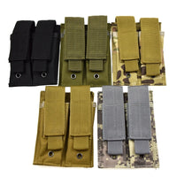 Porte-Chargeur Double MOLLE Nylon pour Chargeurs de Pistolet 9 mm, 5 Coloris