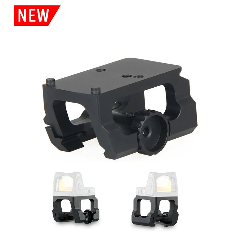 Rehausse pour Viseur Point Rouge Compact, Rail Picatinny, Serrage à Molette, Noire, vue 5