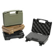 Mallette Arme de Poing Compacte à Mousse Alvéolée, Noire, Vert Armée ou Beige Sable, 26 cm