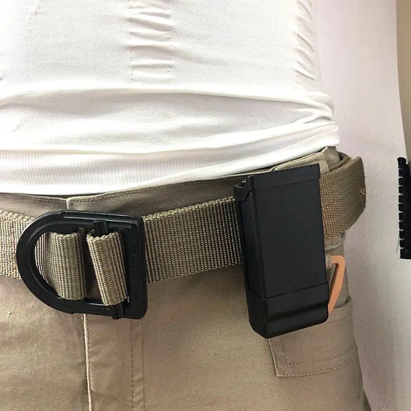 Porte-Chargeur Simple Rigide en Polymère Noir, Clip de Ceinture, 9 mm, vue 6