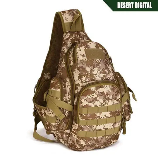 Sac Bandoulière Tactique 50 cm en Nylon Anti-Déchirure, Poches MOLLE, 4 Coloris, vue 9