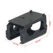Rehausse pour Viseur Point Rouge Compact, Rail Picatinny, Serrage à Molette, Noire