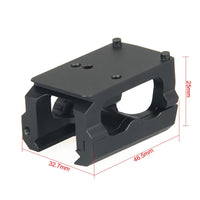 Rehausse pour Viseur Point Rouge Compact, Rail Picatinny, Serrage à Molette, Noire