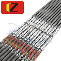 Tubes de Flèches Carbone Noir Brillant, Diamètre Intérieur 4,2 ou 6,2 mm, Spine 300 à 1100, Lot de 12, vue 4