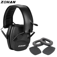 Casque Anti-Bruit de Tir Électronique avec Coussinets de Rechange, Noir ou Vert, vue 2