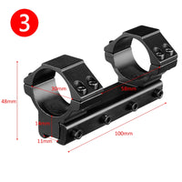 Montage de Lunette Monobloc pour Rail 11 mm, Colliers 25,4 ou 30 mm, 14 Modèles, vue 12