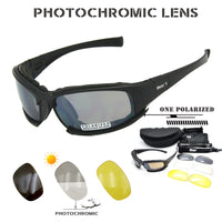 Lunettes de Protection Tactiques à Monture Rembourrée, Verres Interchangeables, Étui Rigide