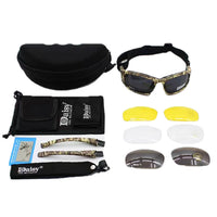Lunettes de Protection Tactiques à Monture Rembourrée, Verres Interchangeables, Étui Rigide, vue 3