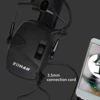 Casque Anti-Bruit de Tir Électronique avec Coussinets de Rechange, Noir ou Vert, vue 8