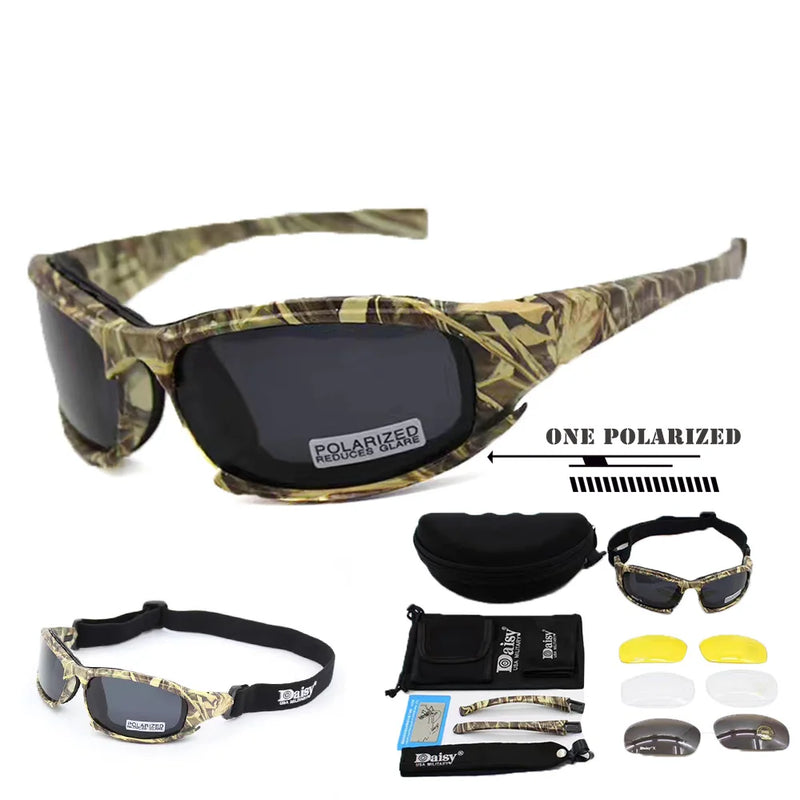 Lunettes de Protection Tactiques à Monture Rembourrée, Verres Interchangeables, Étui Rigide, vue 9
