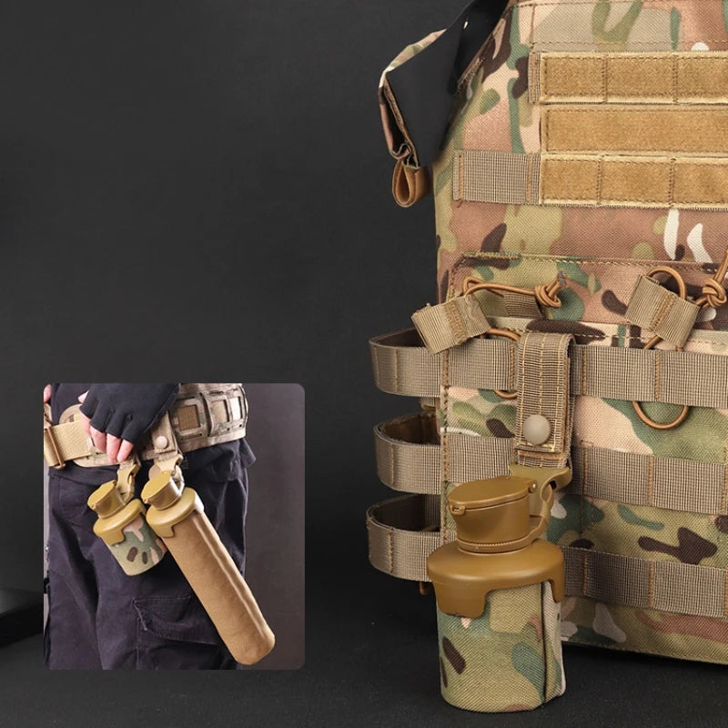 Pochette Pliable de Rangement pour 3000 Billes d'Airsoft, Nylon 1000D, Fixation MOLLE, 7 x 26 cm, 4 Coloris, vue 3