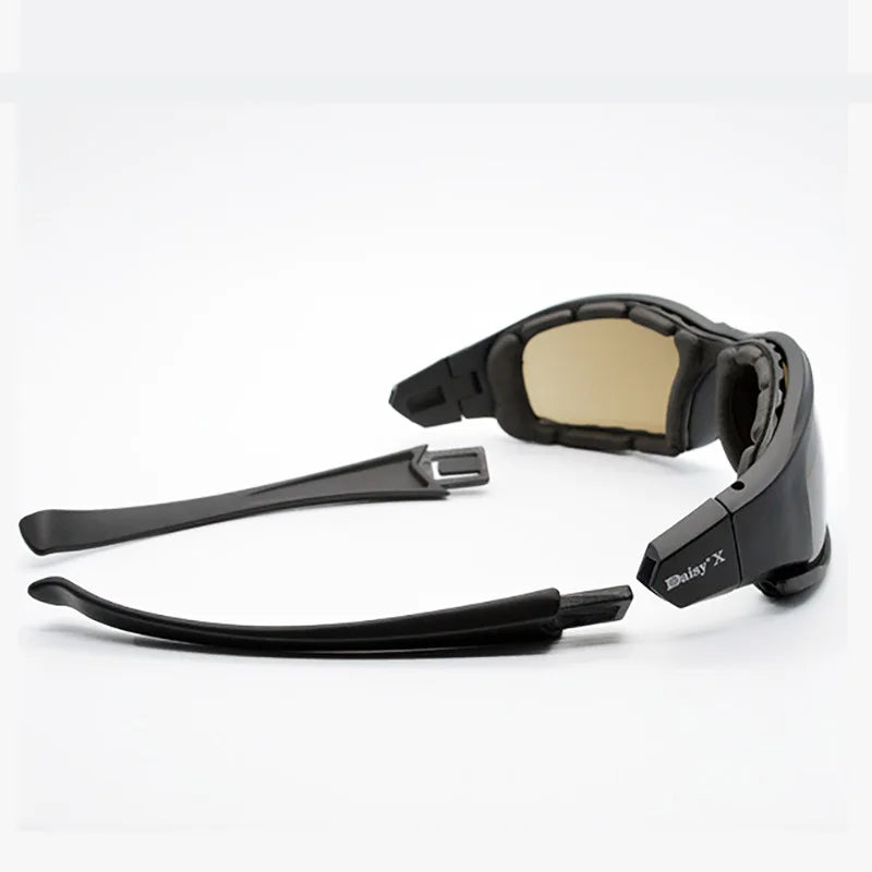 Lunettes de Protection Tactiques à Monture Rembourrée, Verres Interchangeables, Étui Rigide, vue 6