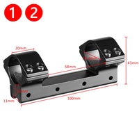 Montage de Lunette Monobloc pour Rail 11 mm, Colliers 25,4 ou 30 mm, 14 Modèles, vue 14