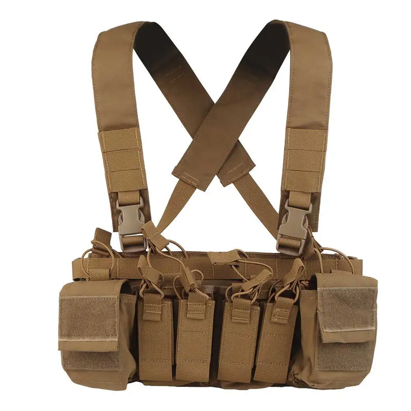 Gilet Tactique Chest Rig à Quatre Porte-Chargeurs 5,56 et 9 mm, 36 x 17 cm, vue 7