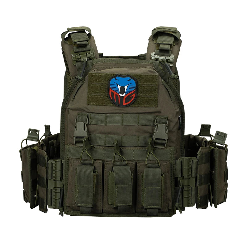 Gilet Tactique Porte-Plaques Nylon 500D à Dégagement Rapide, Ceinture 86-126 cm, vue 8