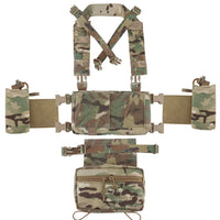 Gilet Tactique Micro Chest Rig Nylon, Poche Pendante et Poches Latérales, vue 5