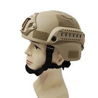 Casque Airsoft Tactique ABS Réglable 56-60 cm avec Rails Latéraux, vue 8