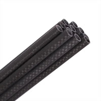 Tubes de Flèches Carbone Tissage 3K, Diamètre Intérieur 6,2 mm, Spine 200 à 600, Lot de 6, 12 ou 18