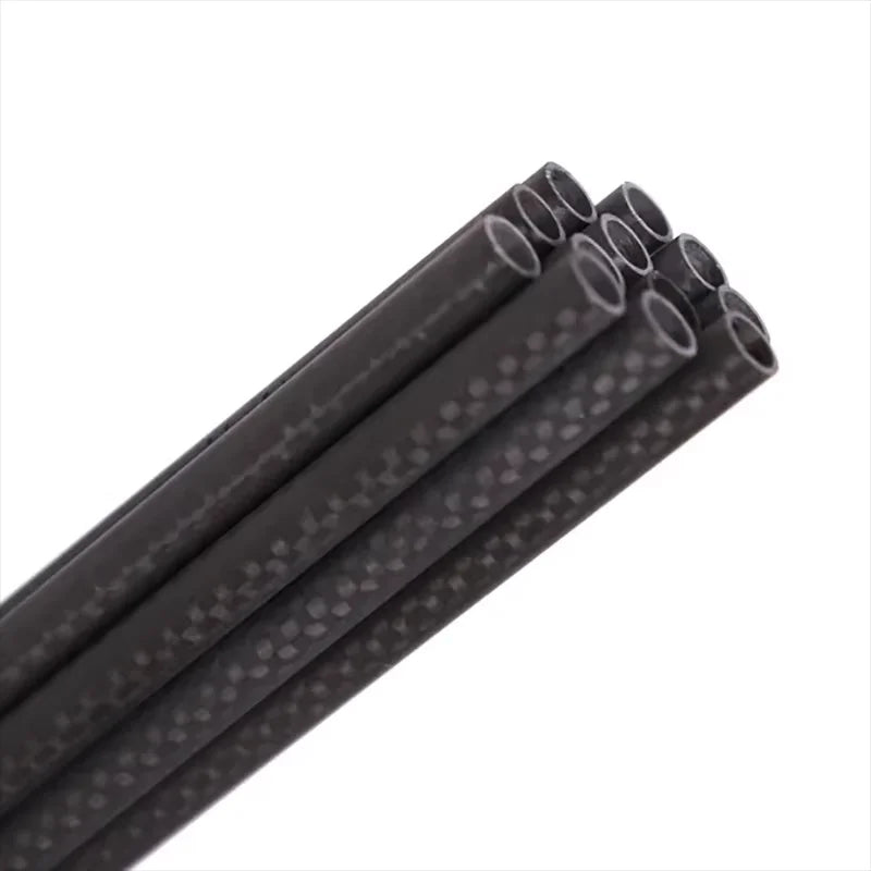 Tubes de Flèches Carbone Tissage 3K, Diamètre Intérieur 6,2 mm, Spine 200 à 600, Lot de 6, 12 ou 18