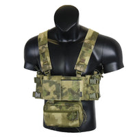 Gilet Tactique Micro Chest Rig Nylon, Poche Pendante et Poches Latérales, vue 2