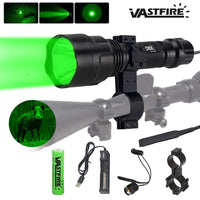 Lampe Tactique de Chasse LED Verte, Rouge ou Blanche, avec Interrupteur Déporté, vue 2