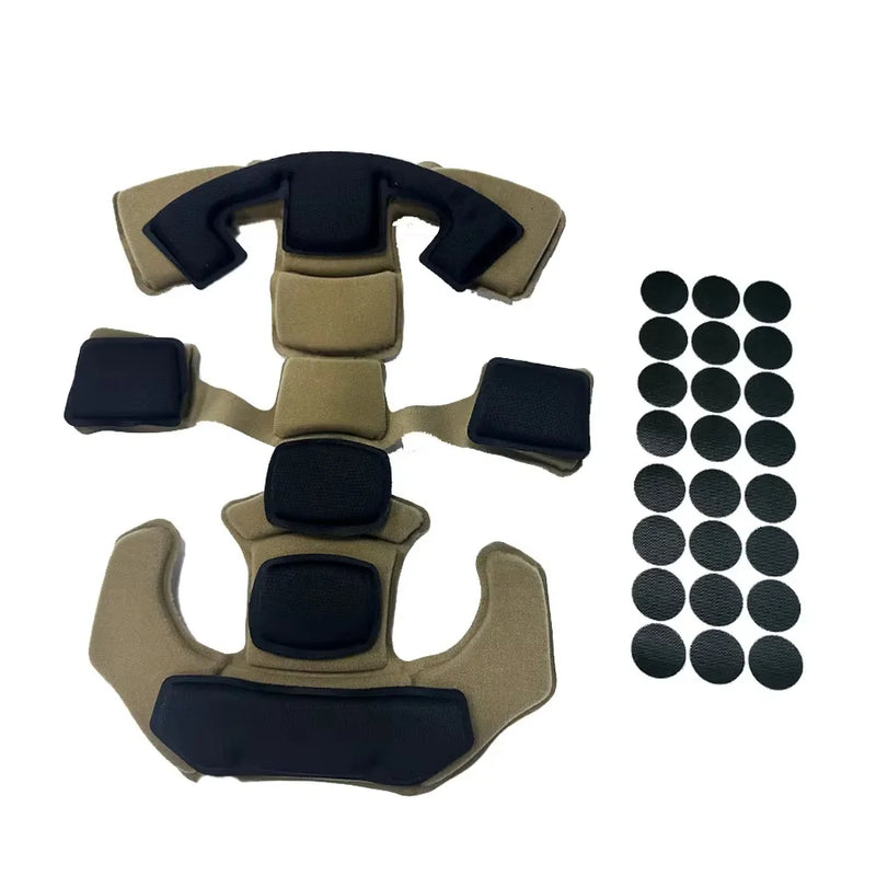 Suspension à Molette et Coussinets pour Casque Tactique, Sable, Vert ou Noir, vue 7