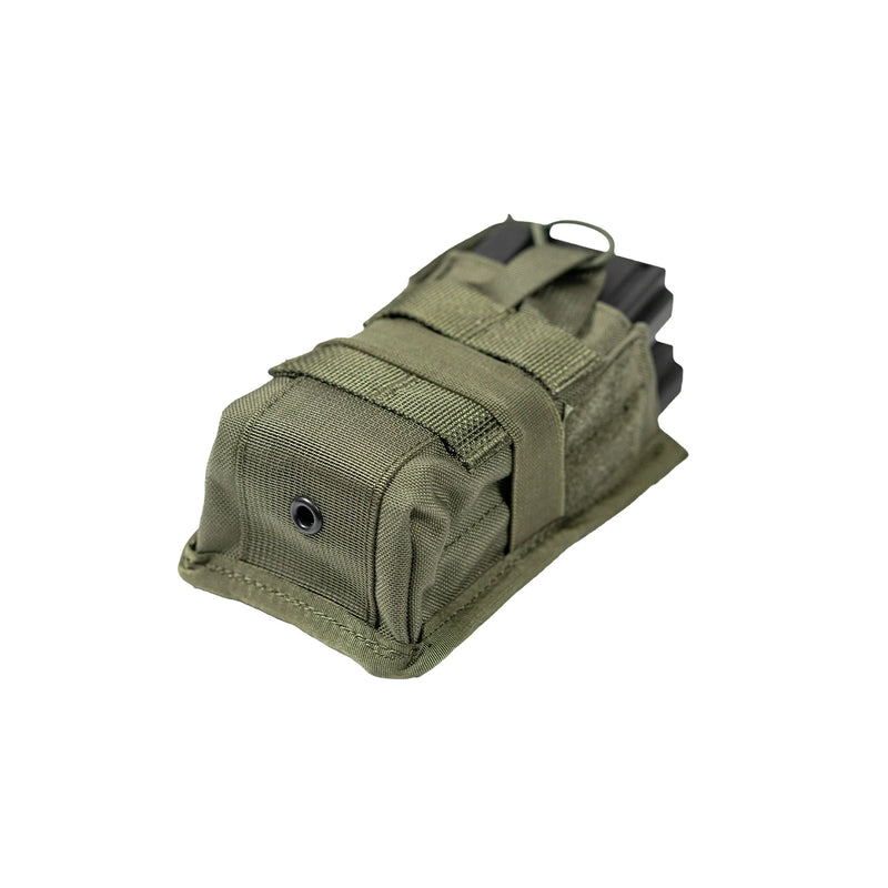 Porte-Chargeur Double Ouvert MOLLE en Nylon 500D Vert Armée, 14 x 8 x 8 cm, vue 5