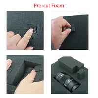 Mallette Arme Rigide en Polypropylène Noir avec Mousse Prédécoupée, 54,5 cm, vue 6