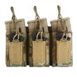 Porte-Chargeur Triple pour Fusil avec Poches Pistolet, MOLLE Nylon 1000D, 24 x 14 cm