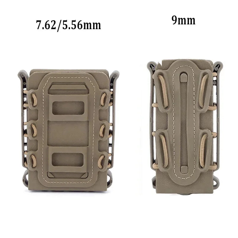 Lot de 2 Porte-Chargeurs MOLLE Fusil 5,56/7,62 mm et Pistolet 9 mm, vue 4