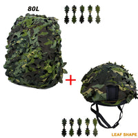 Kit Camouflage 3D pour Casque et Sac à Dos, 60 ou 80 L, vue 11